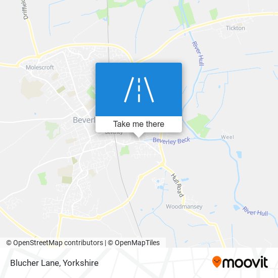 Blucher Lane map