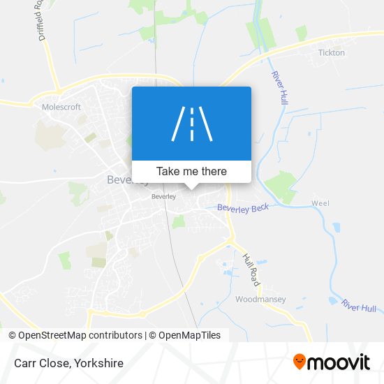 Carr Close map