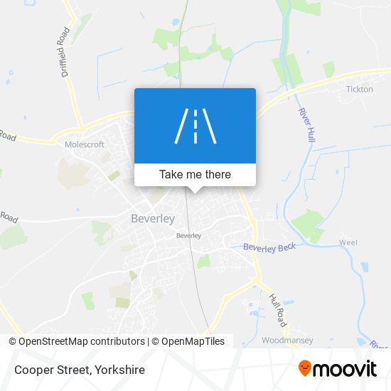 Cooper Street map