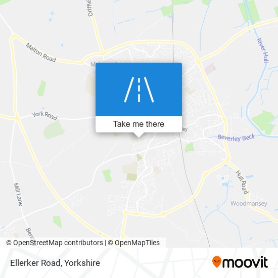 Ellerker Road map