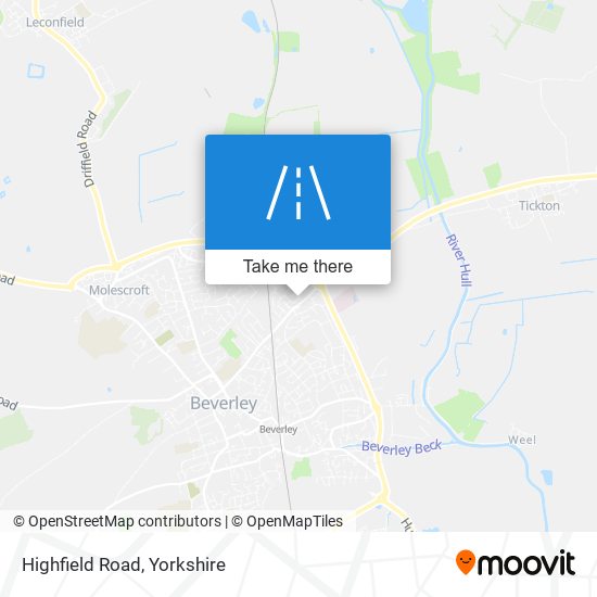 Highfield Road map