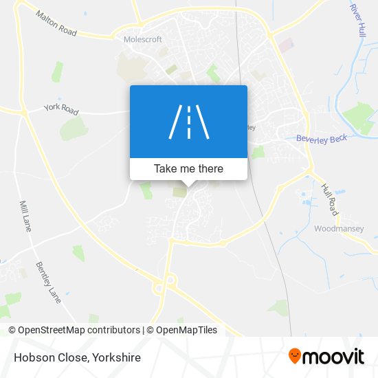 Hobson Close map