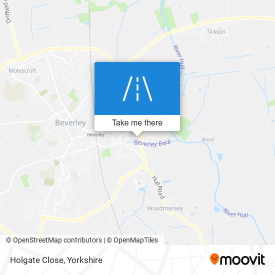 Holgate Close map