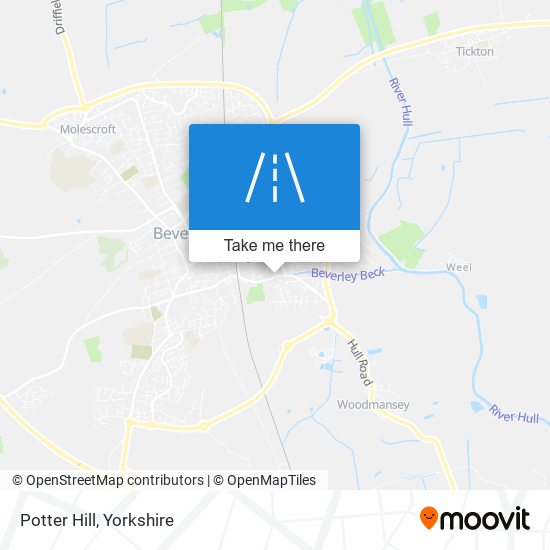 Potter Hill map