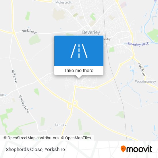Shepherds Close map
