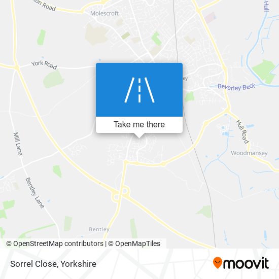 Sorrel Close map
