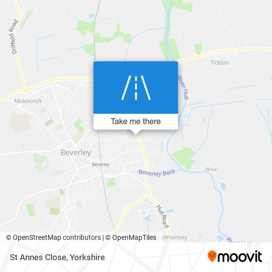 St Annes Close map