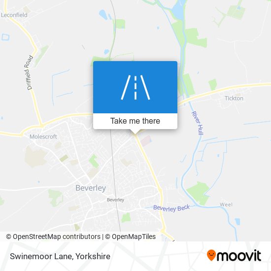 Swinemoor Lane map