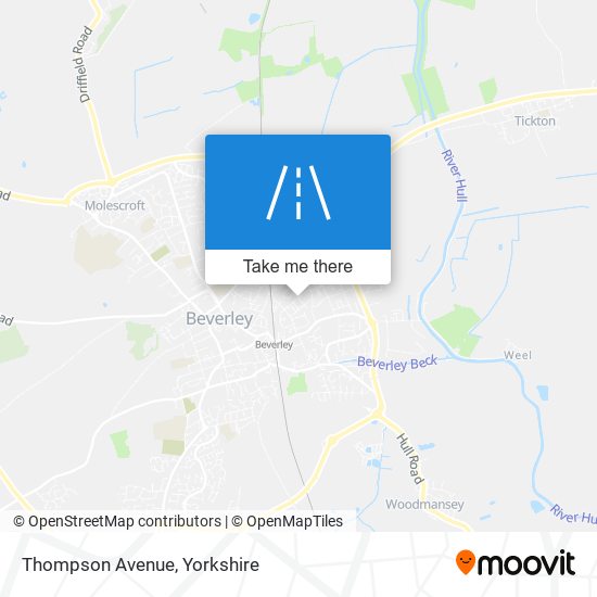Thompson Avenue map