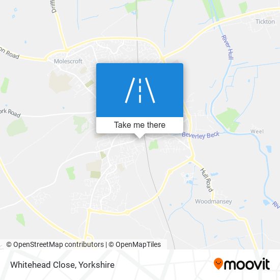 Whitehead Close map