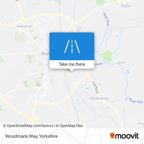 Woodmans Way map