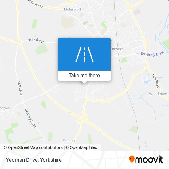 Yeoman Drive map