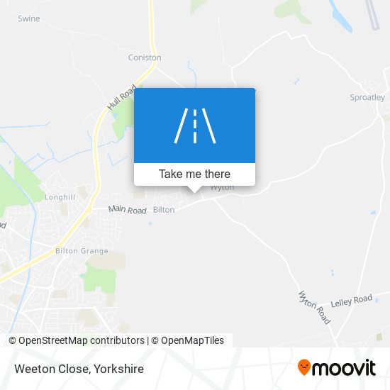 Weeton Close map