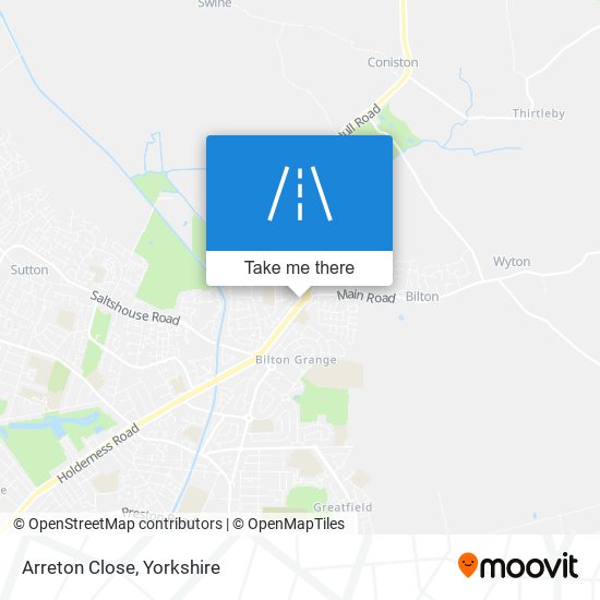 Arreton Close map