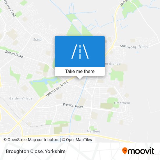 Broughton Close map