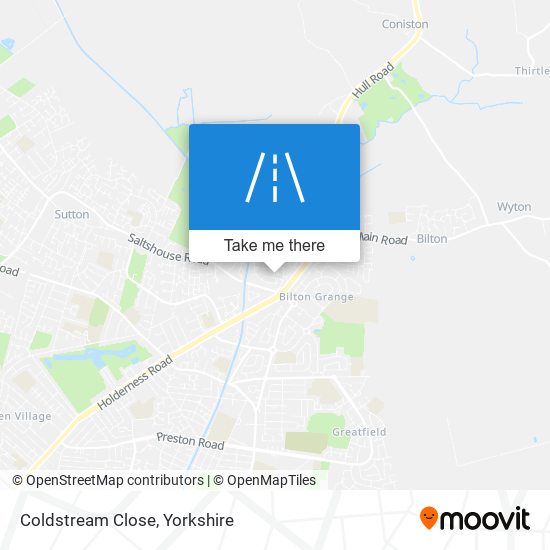 Coldstream Close map