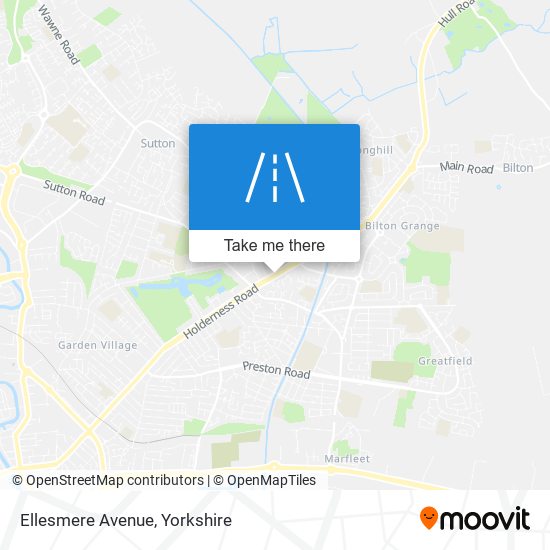 Ellesmere Avenue map