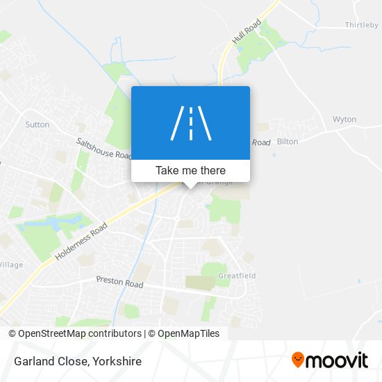 Garland Close map