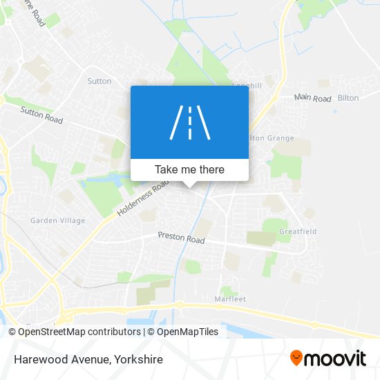 Harewood Avenue map