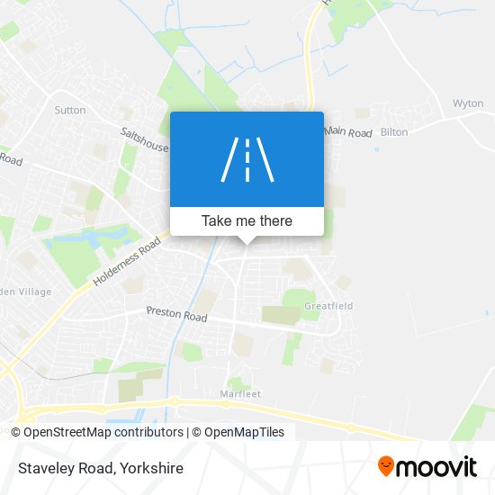 Staveley Road map