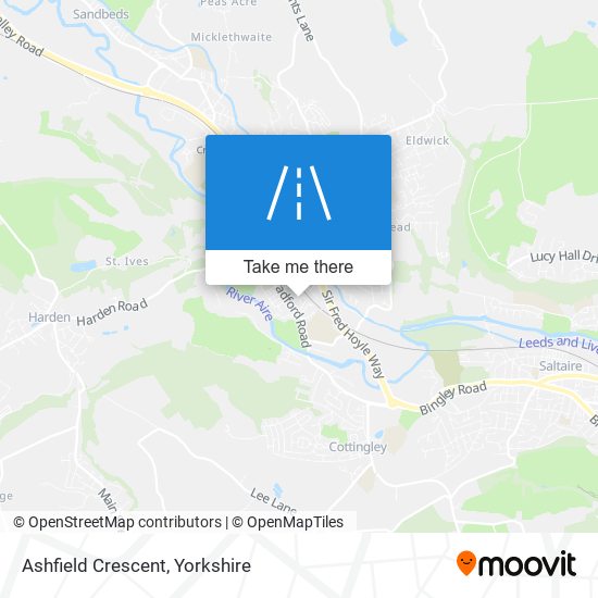 Ashfield Crescent map