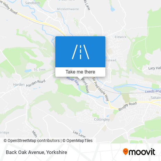Back Oak Avenue map