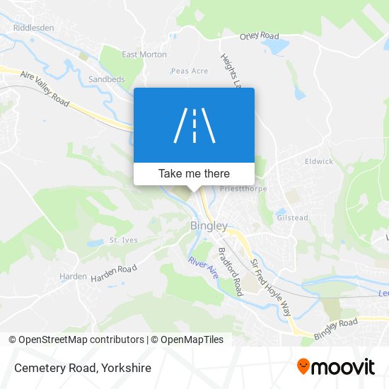 Cemetery Road map