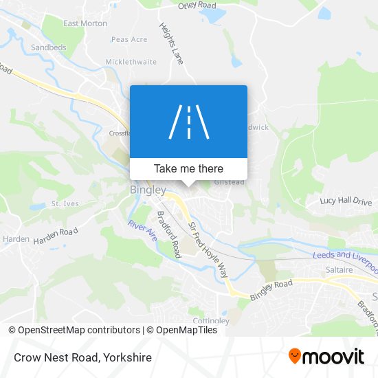 Crow Nest Road map