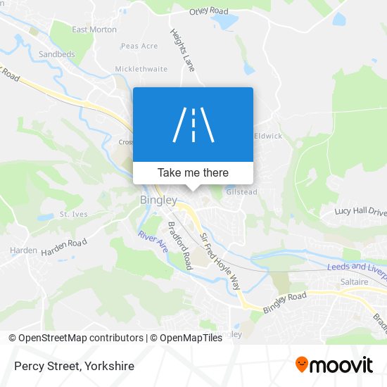 Percy Street map