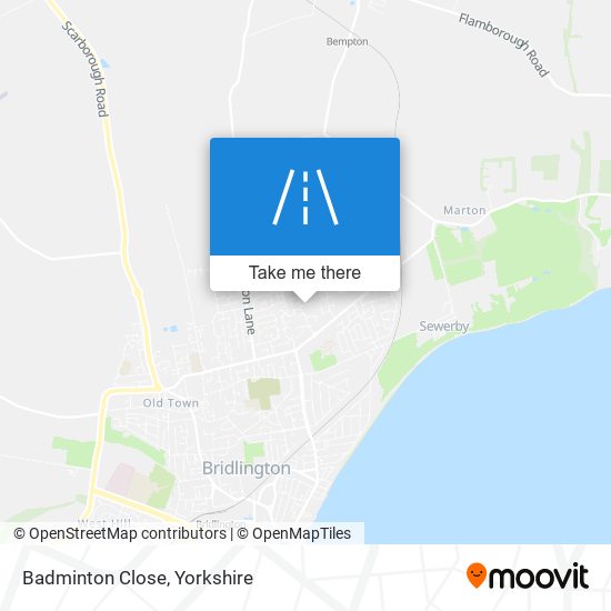 Badminton Close map