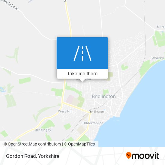 Gordon Road map
