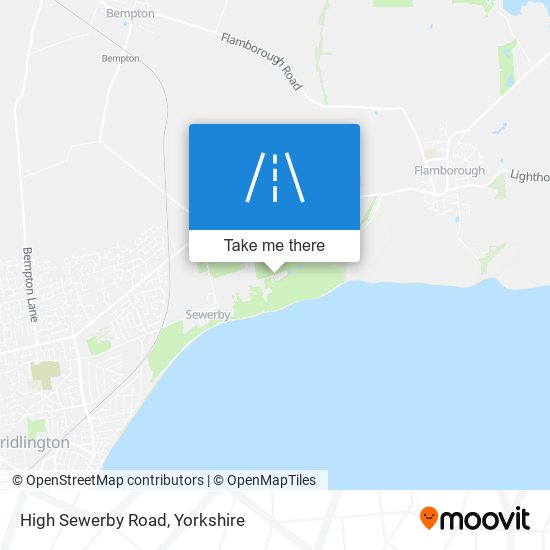 High Sewerby Road map