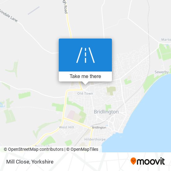Mill Close map