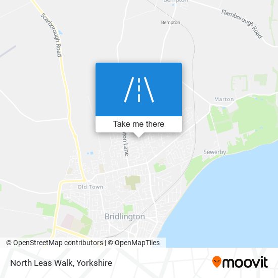 North Leas Walk map