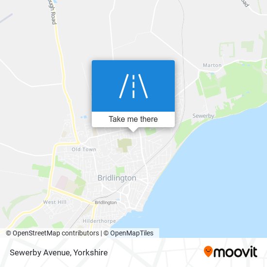Sewerby Avenue map