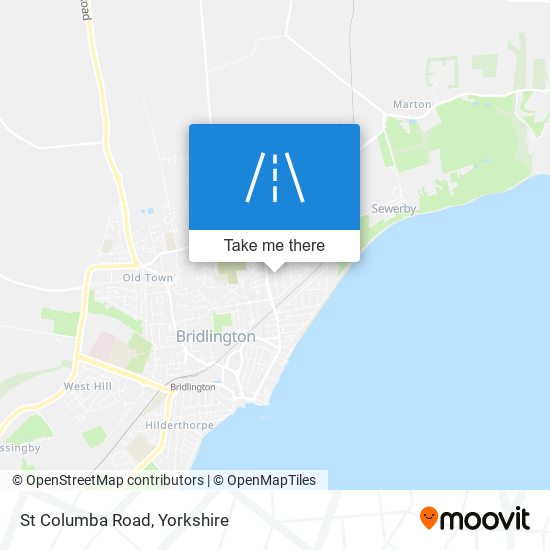 St Columba Road map