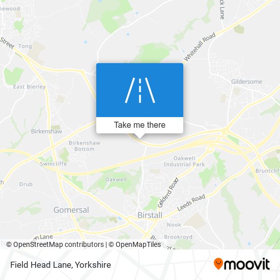 Field Head Lane map