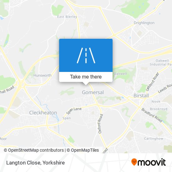 Langton Close map