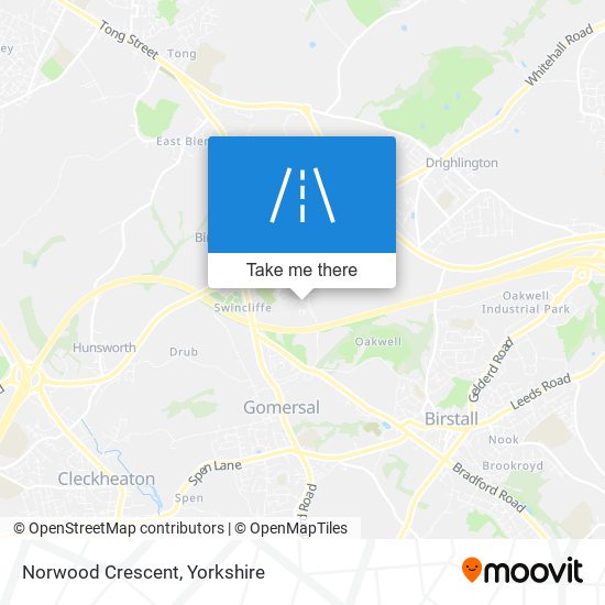 Norwood Crescent map