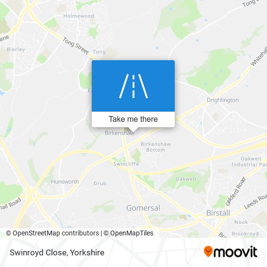Swinroyd Close map