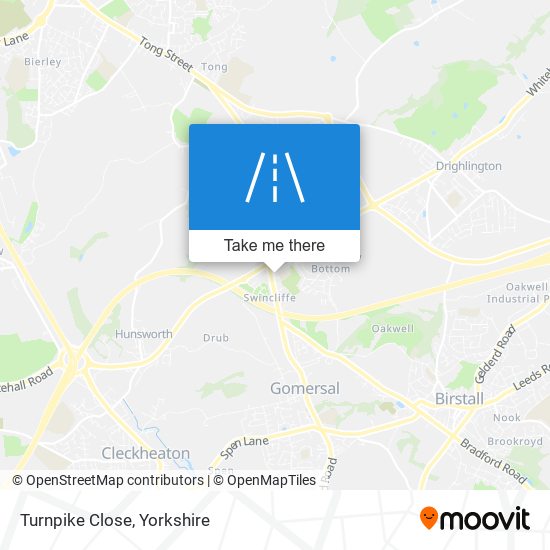 Turnpike Close map
