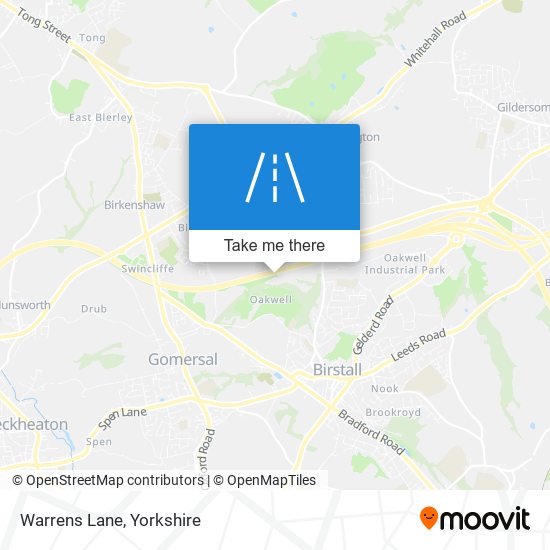 Warrens Lane map