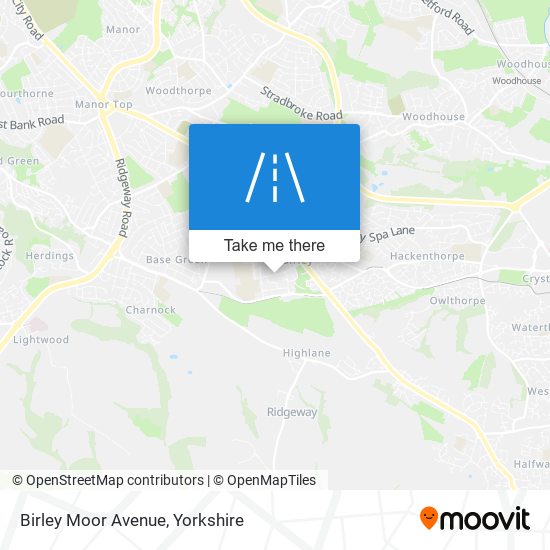 Birley Moor Avenue map