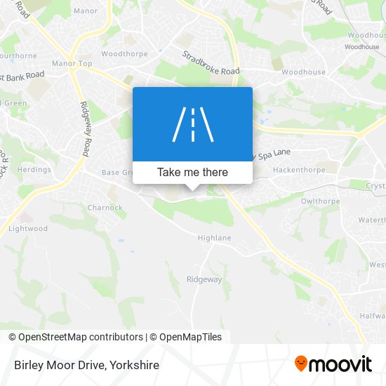 Birley Moor Drive map