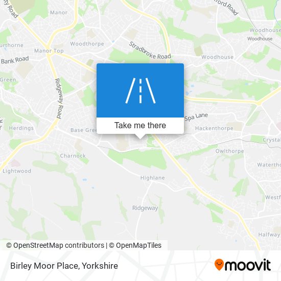 Birley Moor Place map