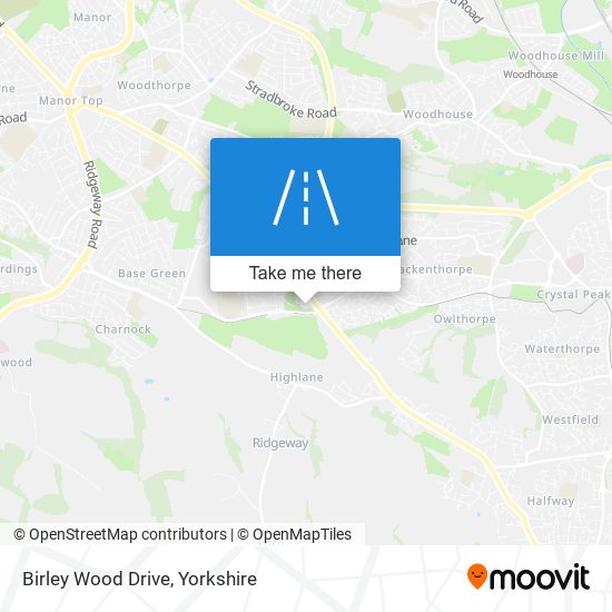 Birley Wood Drive map