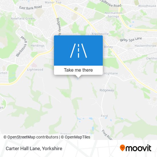 Carter Hall Lane map
