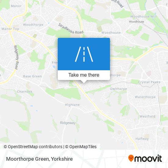 Moorthorpe Green map