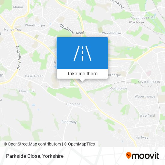 Parkside Close map