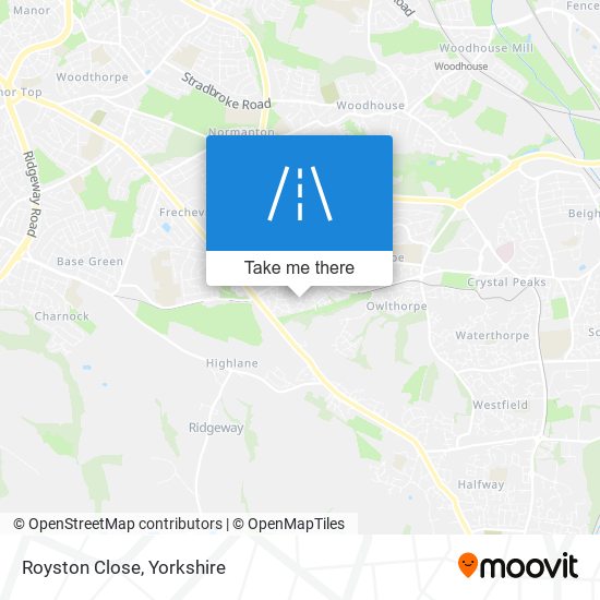 Royston Close map